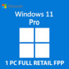 Microsoft Windows 11 Pro Full Retail FPP - Licencia original 2026